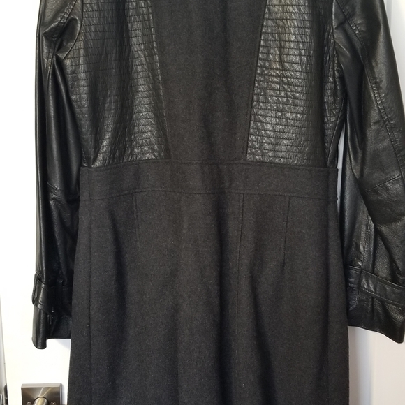 Leather wool danier trench - Picture 2 of 2